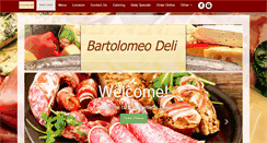 Desktop Screenshot of bartolomeodeli.com