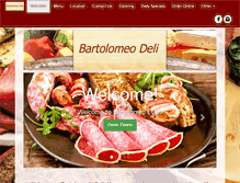 Tablet Screenshot of bartolomeodeli.com